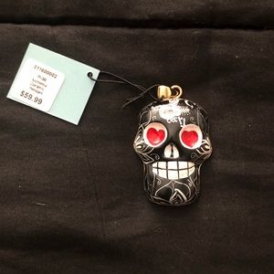 Ceramic Sugar Skull pendant